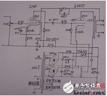 推挽電路圖全集（6n5、6N16B、6N11+6N5、6T1+6N15等推挽電路）