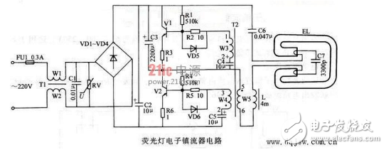 九款最簡(jiǎn)單的電子鎮(zhèn)流器電路圖原理圖分析