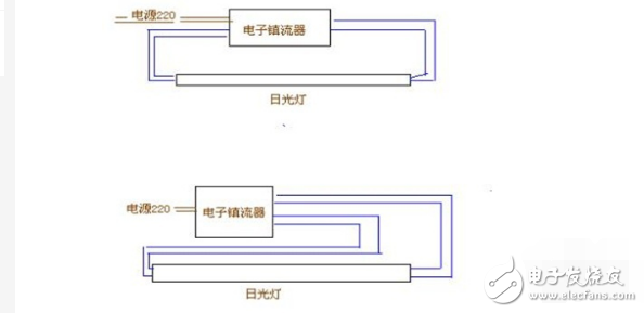 電子鎮(zhèn)流器接線圖
