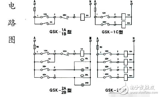 浮球開(kāi)關(guān)水位控制器電路圖分析 