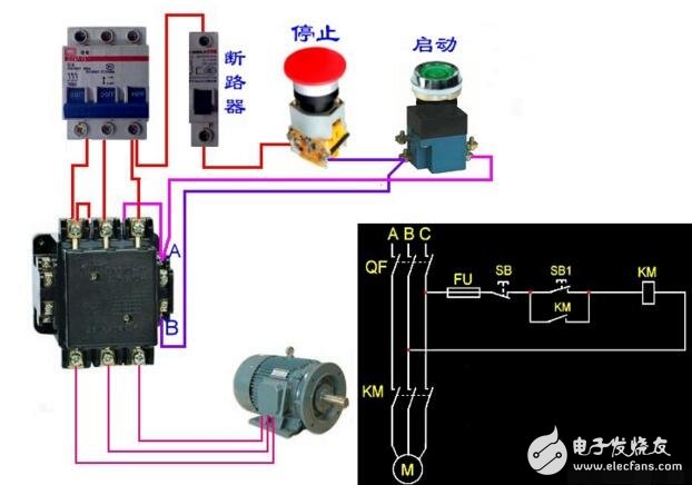 電動機啟停控制電路圖大全（多地控制/間歇式循環(huán)/三相異步啟動停止電路圖詳解）