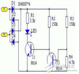 兩個(gè)9014三極管簡易開關(guān)電路分析