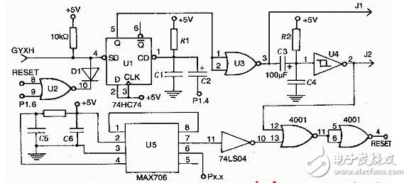 74hc74應(yīng)用電路原理圖詳情解說(shuō)