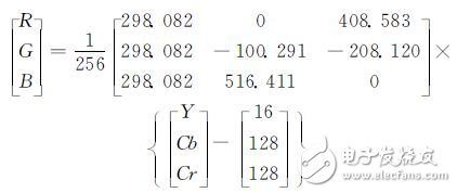 ＹＣｂＣｒ轉(zhuǎn)ＲＧＢ的公式