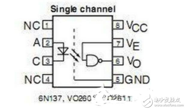 6n137工作原理詳解（6n137管腳圖及內(nèi)部結(jié)構(gòu)_封裝及應(yīng)用電路圖）