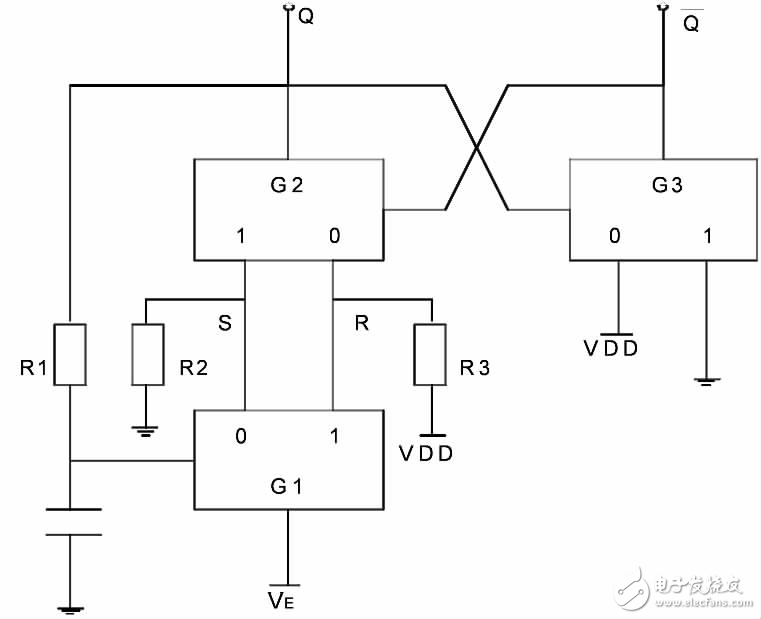 基于模擬開關(guān)CD4053的防抖動電路