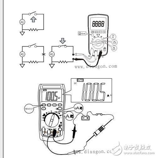 數(shù)字萬用表測(cè)電流原理_數(shù)字萬用表怎么測(cè)電流_數(shù)字萬用表測(cè)電流圖解