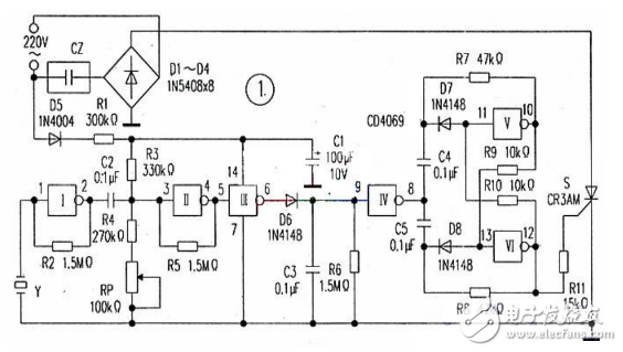 CD4069聲控電源插座制作