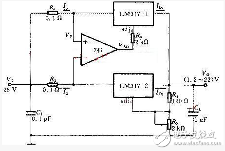 lm317應(yīng)用電路圖匯總（集成電路、擴(kuò)流電路、穩(wěn)壓電路）