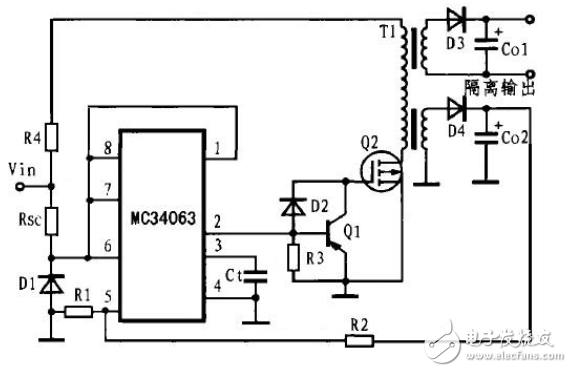 mc34063的工作原理詳解（含mc34063引腳圖及功能_內部結構_特性參數及應用電路）