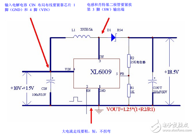 xl6009e1的設(shè)計要求