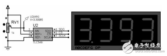 基于TLC549數(shù)字電壓表的設計