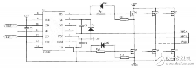 IR2110在無(wú)刷直流電機(jī)驅(qū)動(dòng)電路中的應(yīng)用