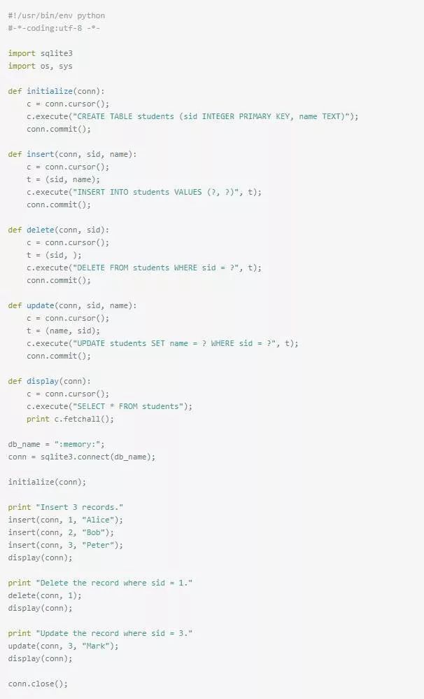 用Python操作數(shù)據(jù)庫的最詳細示例