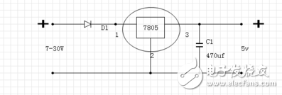 在7805穩(wěn)壓電路中電容該如何選擇？