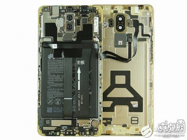 [圖]華為Mate 9拆解：做工整齊、用料扎實