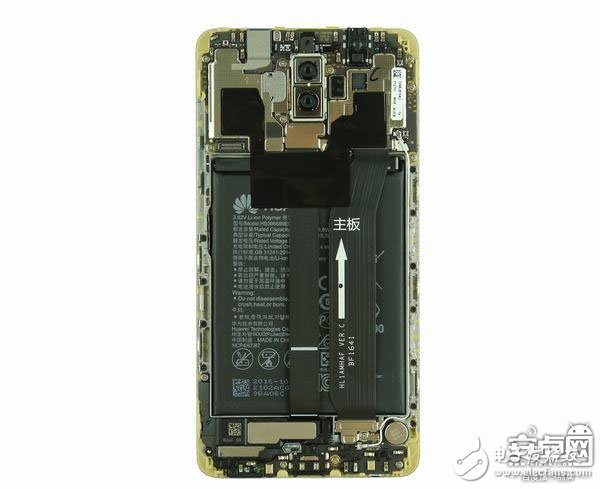 [圖]華為Mate 9拆解：做工整齊、用料扎實