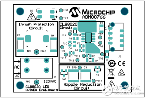 [原創(chuàng)] Microchip CL88020 120VAC 8．5W離線LED驅(qū)動方案