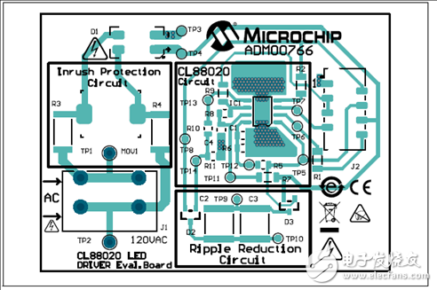 [原創(chuàng)] Microchip CL88020 120VAC 8．5W離線LED驅(qū)動方案