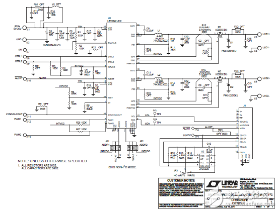 LT3964主要特性 同步降壓LED驅(qū)動(dòng)器解決方案