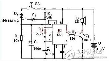 最簡(jiǎn)單電子門(mén)鈴電路圖大全（晶體管\時(shí)基電路\多諧振蕩器\NS5603\KD2538）