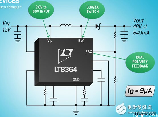 ADI 推出 Power by Linear 的 LT8364 該器件是一款電流模式、2MHz 升壓型 DC/DC 轉(zhuǎn)換器
