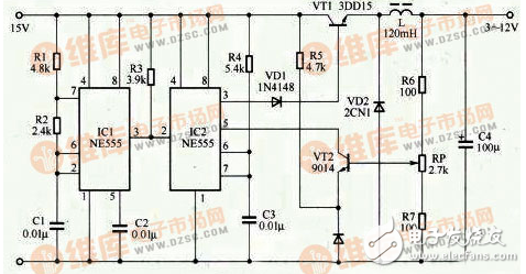 555制作的穩(wěn)壓電源電路圖大全（開關(guān)調(diào)整管/直流穩(wěn)壓電源/24V轉(zhuǎn)12V開關(guān)穩(wěn)壓電源）