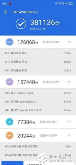 中興天機Axon 10 Pro跑分曝光，是驍龍855手機中最高分