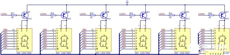 74HC138系列單片機控制LED數(shù)碼管的原理圖解析